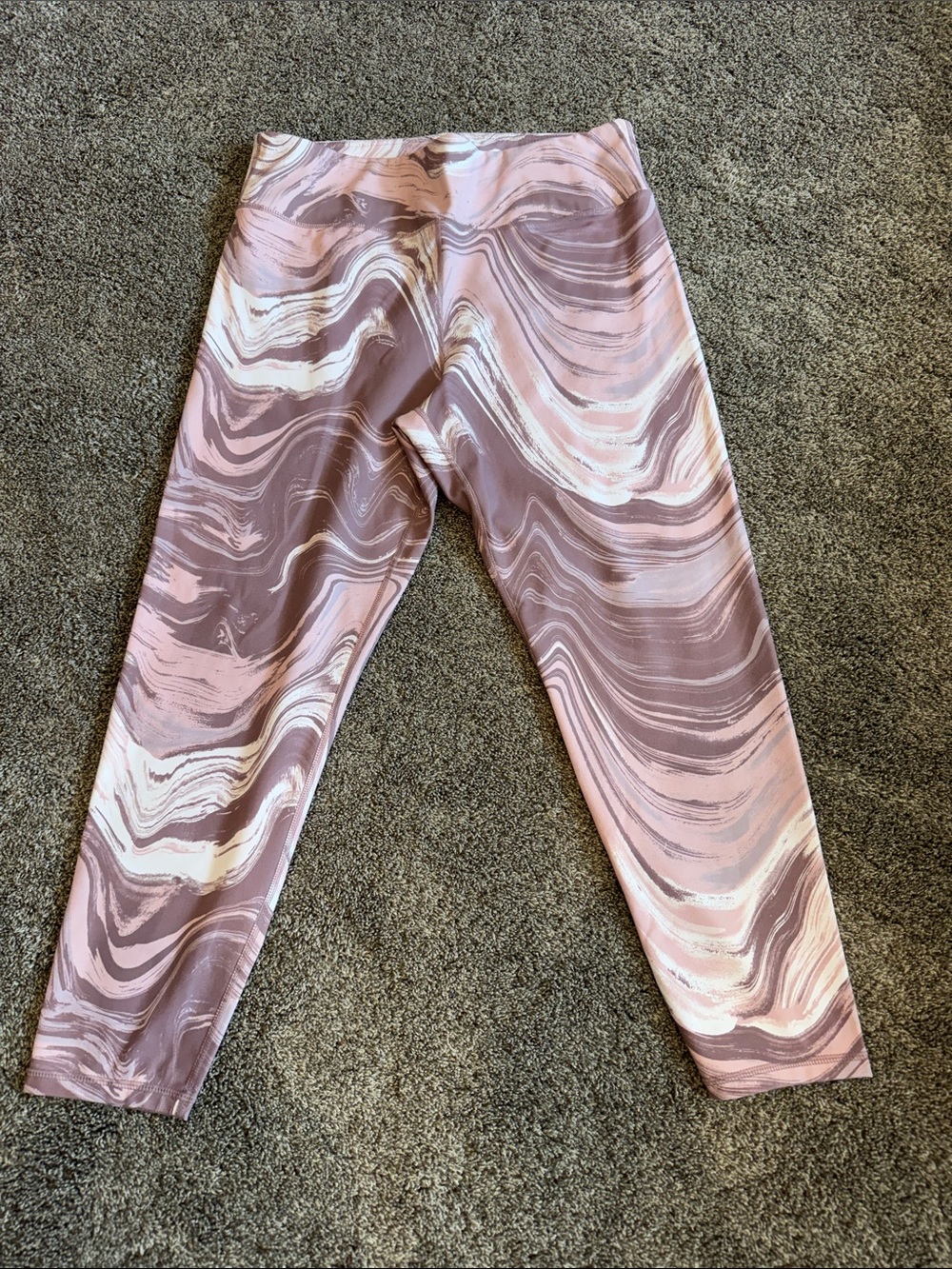 Adore Me Pink Marble Print Leggings
